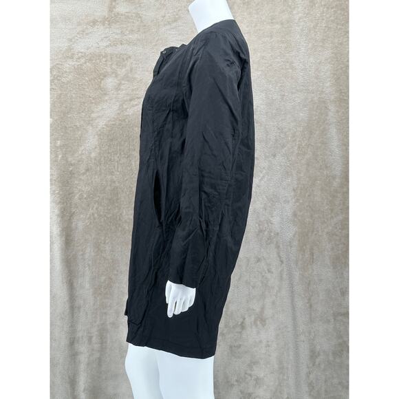 Stella Carakasi Jacket Womens Small Black Long Full Zip Lightweight Minimalist - Picture 4 of 11